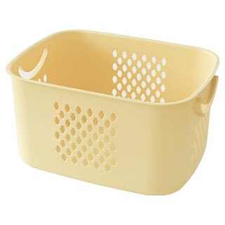 네이쳐리빙 데일리하드 멀티수납 바구니, 버터, 1개
