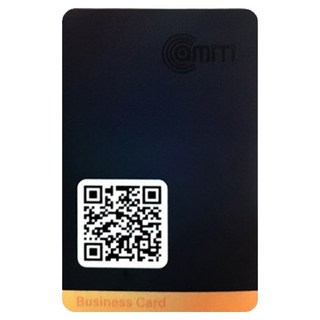 amiTi 商務卡 QR Code 名片, 1個, 黑色