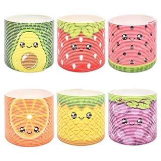 水果彩虹色環彈簧多合一6件組, 1套, 混合色