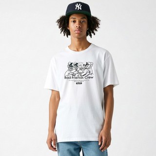 Royallife Royal Life壞朋友Crew圖案短袖T恤 RL1022, White
