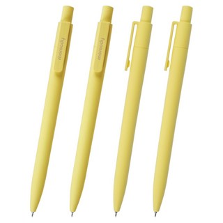 모모디 초저점도 노크식 모먼트 볼펜 0.38mm, 레이디 레몬, 4개