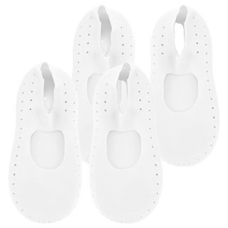 Jaemaro 足部護理矽膠保濕襪 白色 2雙, 1套