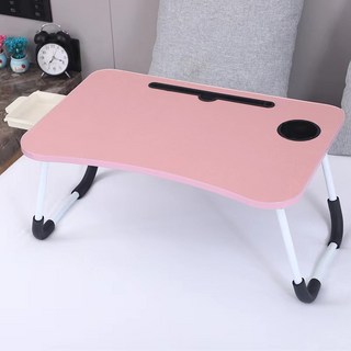 Fancy Cozy 多功能平板電腦支架杯架和室桌 60 x 40 x 28 cm, 粉紅色