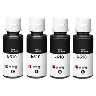모드팜 삼성 INK-K610 호환잉크 세트 SL-T1670W / T2270W / J1560W / T2170W, 검정, 4개