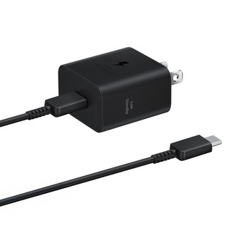 SAMSUNG 三星 25W快充旅充組 附C to C線 T2510XB, 黑色, 1組