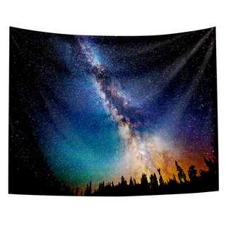 半島良品 居家裝飾掛布 附無痕釘2個 + 倒鉤夾2個, 璀璨星空, 1件