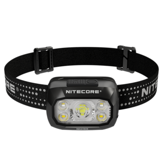 NITECORE 奈特科爾 NU30 500流明 130m 三光源輕量頭燈 高顯紅光, 黑色, 1個