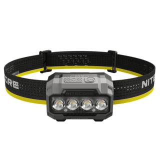 NITECORE 奈特科爾 多色溫輕量AAA頭燈 600流明 132m 附收納袋 + 4號電池 岩黑色, 1個
