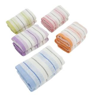 SHING LONG TEXTILE 台灣興隆毛巾 采風25支單股美棉5件組 柔軟吸水 顏色隨機, 1組