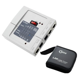 Coms 分離式網路測試儀 LAN RJ45 RJ11 電話線 LC002 + 收納包套組, 1套