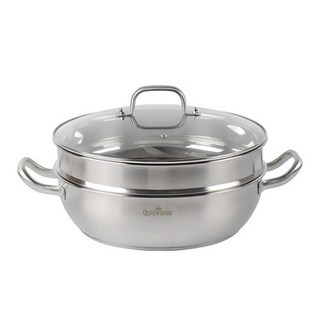 QUEEN SENSE 不銹鋼雙層蒸鍋 電磁爐適用 28cm, 1個