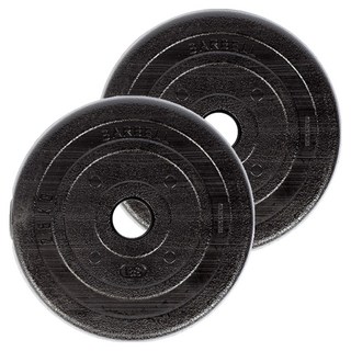 BANSUK SPORTS PVC塗層 韓國製K槓鈴, 黑色, 2個, 2.5kg