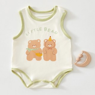 베베니즈 동물친구들 민소매 통기성 바디수트