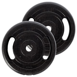 BANSUK SPORTS PVC塗層 韓國製K槓鈴, 黑色, 2個, 5kg