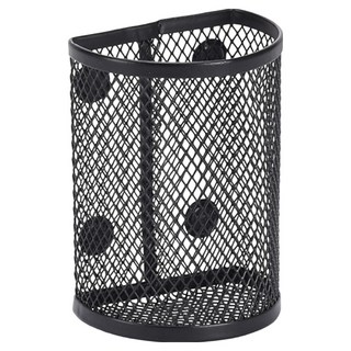 Minimal Lab 冰箱磁吸式半圓形筆筒 7.5 x 5.5 x 10 cm, 黑色, 1個