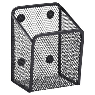 Minimal Lab 冰箱磁吸式方形筆筒 9.5 x 6.8 x 12.5 cm, 黑色, 1個