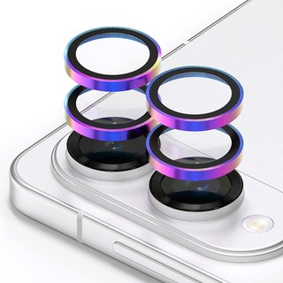 모란카노 메탈 링 강화유리 휴대폰 카메라 보호필름 2p 세트 오로라, 1세트