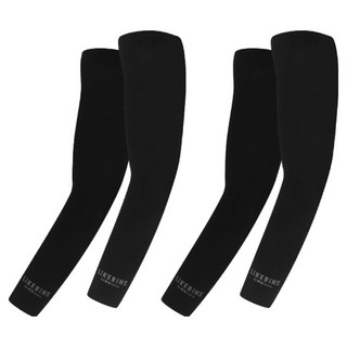 K2 Safety 無縫水漾涼感袖套 2入, 炭灰色, 2套