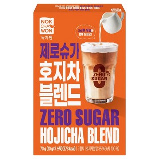 NOKCHAWON 綠茶園 零糖焙茶混合, 1個, 7入, 10g