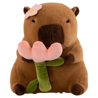 水豚絨毛娃娃, 鬱金香, 30cm, 1個