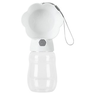 리치독스 강아지 발바닥 휴대용 물병, 1개, 화이트