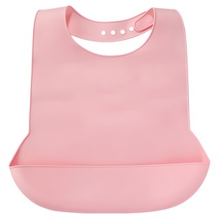 Rositera 矽膠成人圍兜, M 粉紅色, 1個