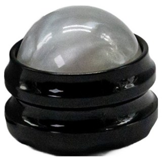 深層指壓滾輪按摩球, 1個, 黑色外殼 + 白色球