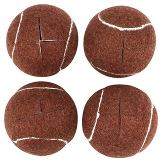 마메 테니스공 의자 커버, 브라운, 4개