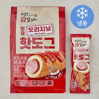 명랑 오리지널 핫도그 (냉동), 85g, 1개, 8개입