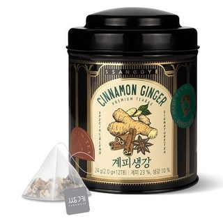 쌍계명차 티 마스터 캔 계피생강차, 2g, 1개, 12개입