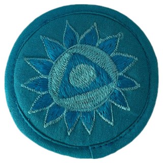 Greenuer 冥想頌缽彩色坐墊 10cm, 1個, 藍色