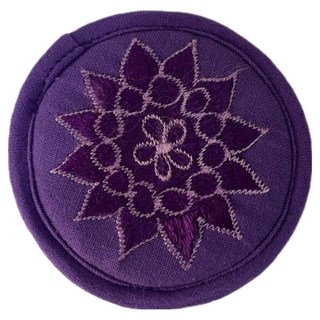 Greenuer 冥想頌缽彩色底墊 16cm, 1個, 紫色