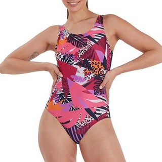 speedo 女性耐穿連身滿版印花泳衣 8-07336G738, 基本/8-07336G738-28 가