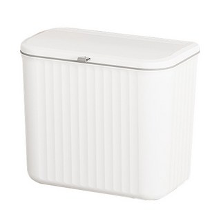 Mass 廚房壁掛式滑蓋垃圾桶 7L 白色 節省空間, 26 x 16 x 23cm