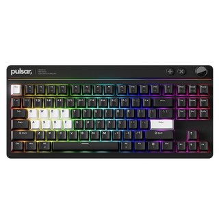 펄사 Xboard QS 기계식 유선 텐키리스 키보드, 블랙, R-R-Apx-PWKXBQS01, 적축