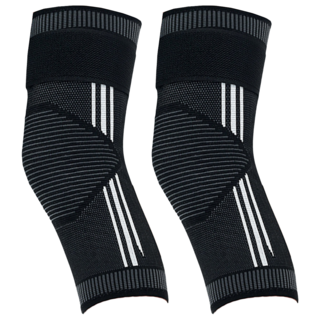 A-ZEAL 石墨烯艾草綁帶保暖護膝 SP7002, 黑色, 1雙