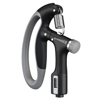 AHOYE 強力可計數握力器 10~100kg, 黑色, 1個