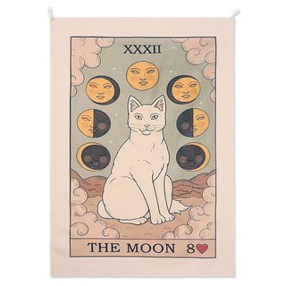 HEAVENSENSE 貓咪療癒織物海報, 貓咪太陽月亮
