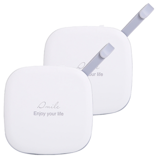 AHOYE 隨身口罩收納盒, 灰白色, 2個