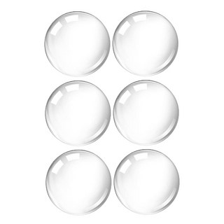 AHOYE 透明矽膠防撞貼 4cm 防撞墊 門把防撞 矽膠墊片, 6顆, 單一顏色