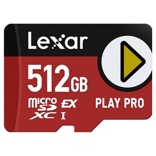 Lexar 雷克沙 MicroSD Express Play Pro PCIe NVMe 相容 Nintendo Switch 2 高速記憶卡, 512GB, 1個