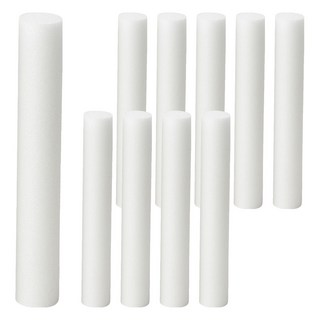 데일리툴 원형 꽃다발 제작용 백업스펀지 지름 4cm x 길이 30cm, 화이트, 10개