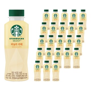 스타벅스 셀렉트 바닐라 라떼, 300ml, 24개