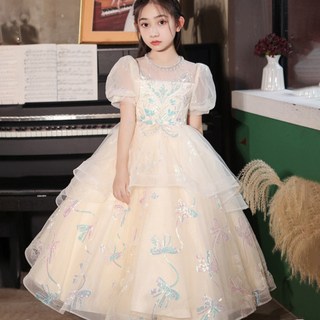 Bebemong Story 女童閃亮蝴蝶結長版洋裝