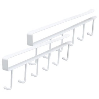 리빙홈디테일 심플 모던 다용도 주방 컵 도구 걸이 후크, 화이트, 2개