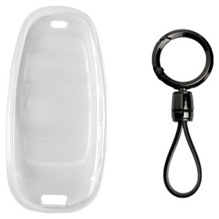 벤딕트 자동차 제로핏 투명 키케이스 홀더 세트 테슬라 02, 클리어 화이트, {"코드":"테슬라-02"}