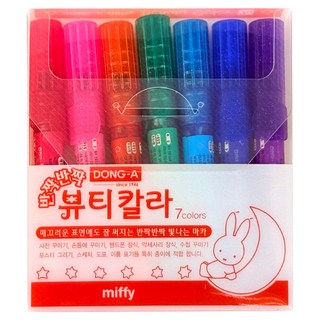 DONG-A Miffy 亮彩筆, 7色, 1個