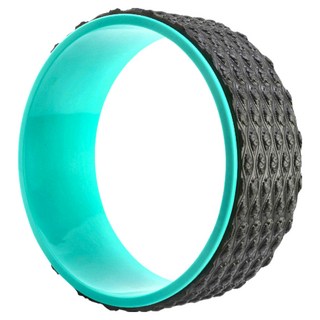 普拉提美體按摩瑜珈輪,33 x 33 x 12.5cm,按摩舒緩肌肉,輔助伸展, 1個, 黑色