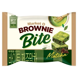 Market O 迷你布朗尼蛋糕 濟州抹茶口味, 1袋, 240g