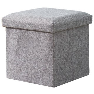 收納椅正方形 25 x 25cm 灰色 - 可折疊, 1個